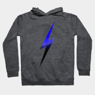 Blue-and-Black Lightning Bolt Hoodie